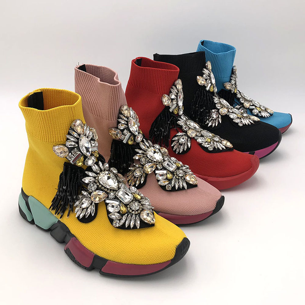 Crystal Sock Sneaker Shoes Women with Crystals Rhinestone Fashion Sneakers Short Boot WK85 210804, Wk101
Crystal Sock Sneaker Shoes Women with Crystals Rhinestone Fashion Sneakers Short Boot WK85 210804, Wk101