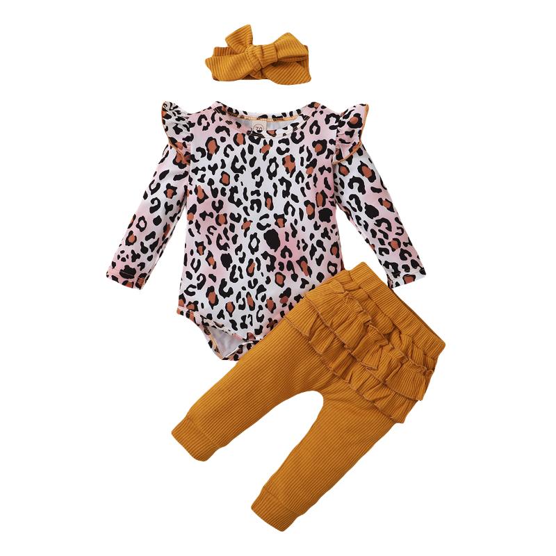 Clothing Sets 2021 Fall Autumn 0-24M Toddler Baby Girls 3Pcs Set Leopard Print Long Sleeve Ruffled Bodysuit+Back Pants+Headband, White
Clothing Sets 2021 Fall Autumn 0-24M Toddler Baby Girls 3Pcs Set Leopard Print Long Sleeve Ruffled Bodysuit+Back Pants+Headband, White