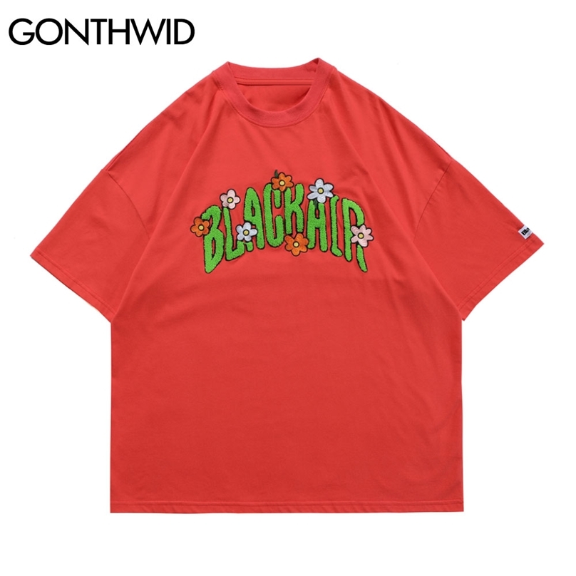 Hip Hop T-Shirts Streetwear Embroidery Flowers Patch Oversized Tshirts Fashion Harajuku Short Sleeve Cotton Tees Tops 210602, Black
Hip Hop T-Shirts Streetwear Embroidery Flowers Patch Oversized Tshirts Fashion Harajuku Short Sleeve Cotton Tees Tops 210602, Black