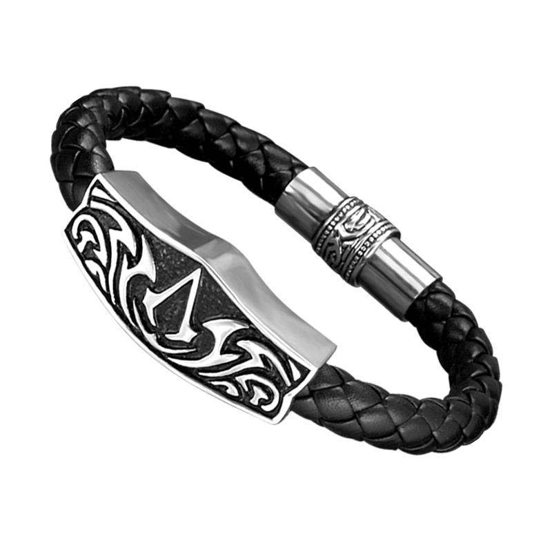 Charm Bracelets Assassins Titanium Steel Bracelet Men Bangle Punk Hip Hop Style Jewelry Leather Birthday Gifts
Charm Bracelets Assassins Titanium Steel Bracelet Men Bangle Punk Hip Hop Style Jewelry Leather Birthday Gifts