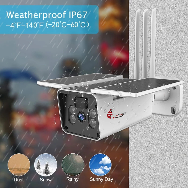 Outdoor Video Surveillance Solar Camera 4G SIM Card Battery Power Wireless WIFI IP Cameras 1080P Color Night PIR/Radar Detection
Outdoor Video Surveillance Solar Camera 4G SIM Card Battery Power Wireless WIFI IP Cameras 1080P Color Night PIR/Radar Detection