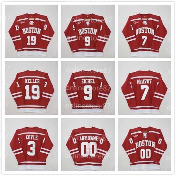 Vin211Boston University 3 charlie coyle 7 Charlie McAvoy 9 Jack Eichel #19 Clayton Keller 20 Diffley Red Stitched patches Custom Hockey Jersey, Black
Vin211Boston University 3 charlie coyle 7 Charlie McAvoy 9 Jack Eichel #19 Clayton Keller 20 Diffley Red Stitched patches Custom Hockey Jersey, Black