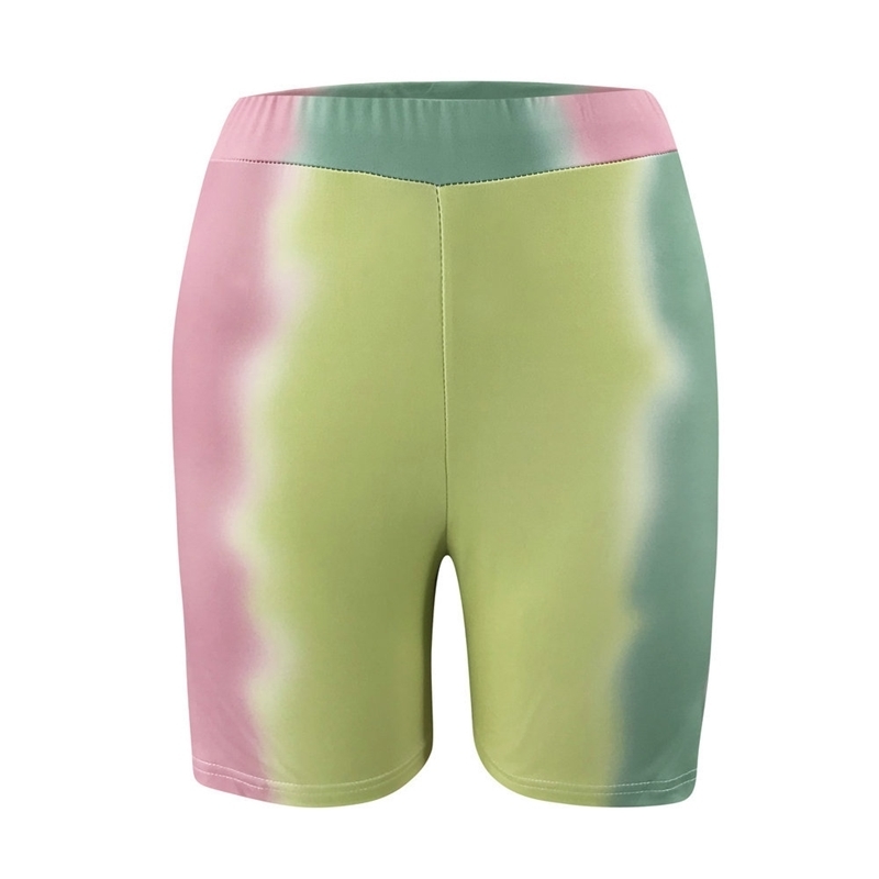 Autumn Winter Tie Dye 2 Piece Sets Women Sports Hoodie Suit Fashion Casual Hooded Sweatshirts High Waist Slim Shorts Female 210522