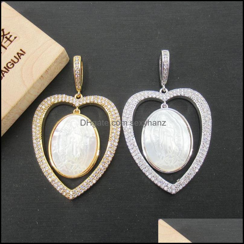 Findings & Components Charms Apdgg 30X36Mm Virgin Mary White Mop Cameo Shell Gold Plated Cubic Zircon Cz Paved Connector Necklace Pendant Je
Findings & Components Charms Apdgg 30X36Mm Virgin Mary White Mop Cameo Shell Gold Plated Cubic Zircon Cz Paved Connector Necklace Pendant Je