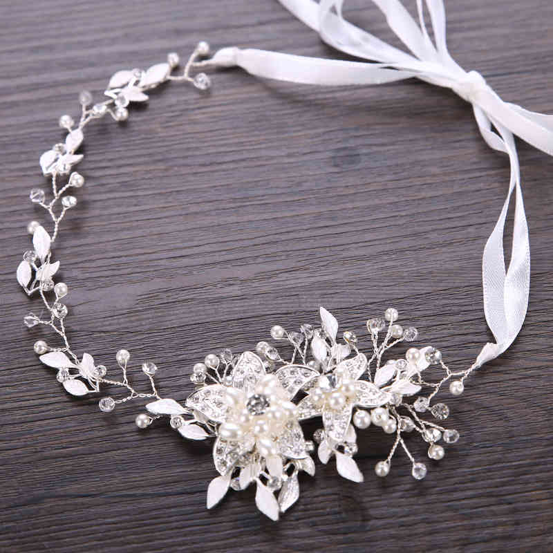 Wedding Hair Jewelry Accessories European Bridal Headwear Gold Silver Diamond Alloy Handmade International Station Selling