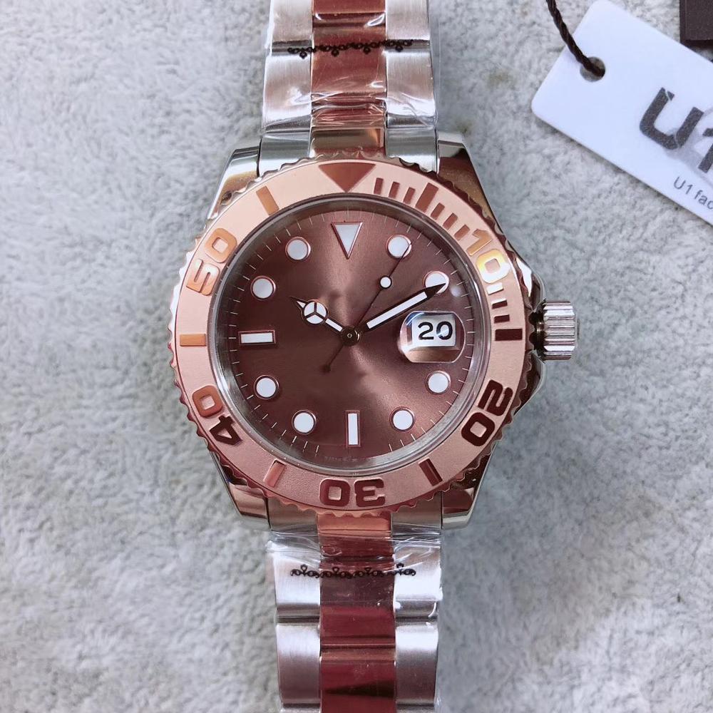 U1 Factory Men's watch 2813 movement Automatic 40MM Rose Gold Stainless Steel Chocolate Clasp Sapphire glass Wristwatches, Waterproof link
U1 Factory Men's watch 2813 movement Automatic 40MM Rose Gold Stainless Steel Chocolate Clasp Sapphire glass Wristwatches, Waterproof link