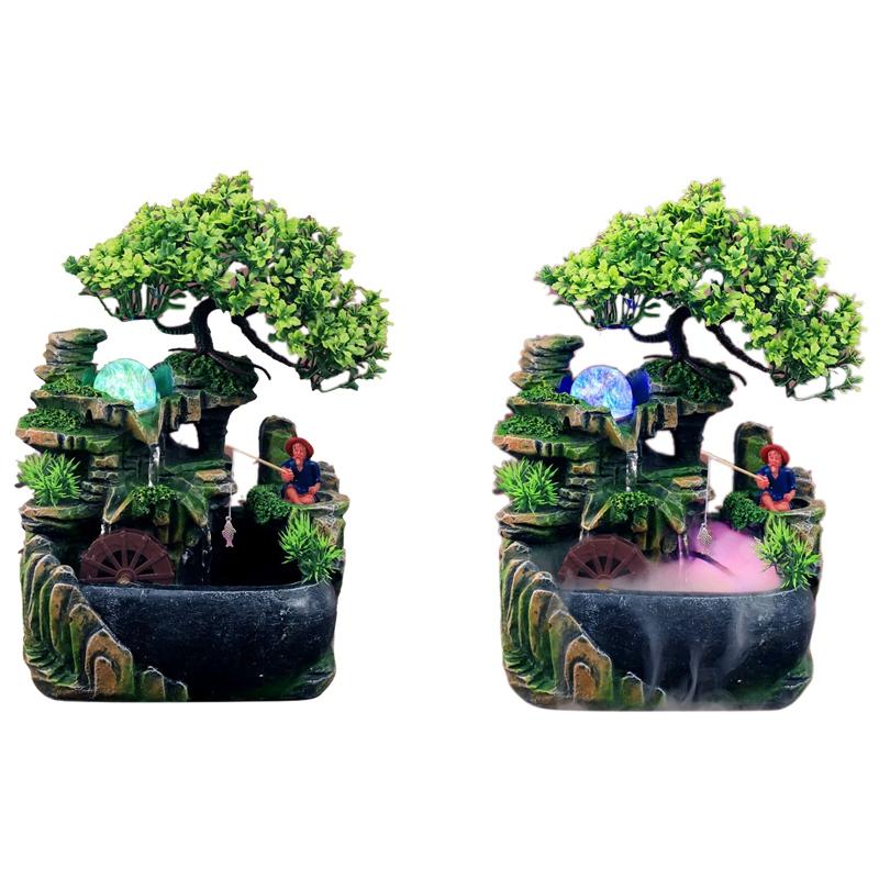 Humidifiers Indoor Resin Rockery Waterfall Feng Shui Flowing Water Fountain Desktop Ornament Office Decor EU Plug
Humidifiers Indoor Resin Rockery Waterfall Feng Shui Flowing Water Fountain Desktop Ornament Office Decor EU Plug