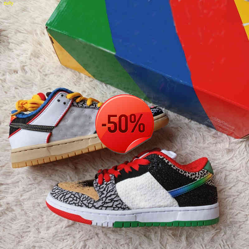 

2021 Dunks Low What The Paul Skateboard Shoes Sb Men Women Color Stitching Asymmetric Mandarin Duck Casual Sport Sneakers Cz2239 -600 36 -46, Multi