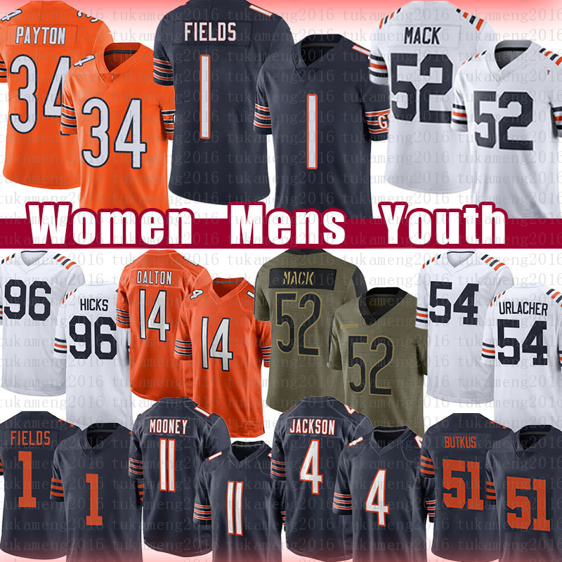 1 Justin Fields 52 Khalil Mack Jersey Walter Payton Eddie Jackson David Montgomery Darnell Mooney Akiem Hicks Andy Dalton Roquan Smith Football Jim McMahon Cole Kmet, Mens jersey (xiongddui)
1 Justin Fields 52 Khalil Mack Jersey Walter Payton Eddie Jackson David Montgomery Darnell Mooney Akiem Hicks Andy Dalton Roquan Smith Football Jim McMahon Cole Kmet, Mens jersey (xiongddui)