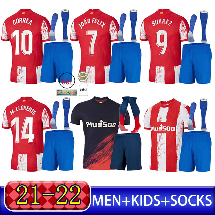 Atletico soccer jerseys 21 22 JOÃO FÃLIX MADRID 2021 2022 M.LLORENTE KOKE SAUL SUAREZ Correa Carrasco camiseta football shirts uniforms men, Black
Atletico soccer jerseys 21 22 JOÃO FÃLIX MADRID 2021 2022 M.LLORENTE KOKE SAUL SUAREZ Correa Carrasco camiseta football shirts uniforms men, Black