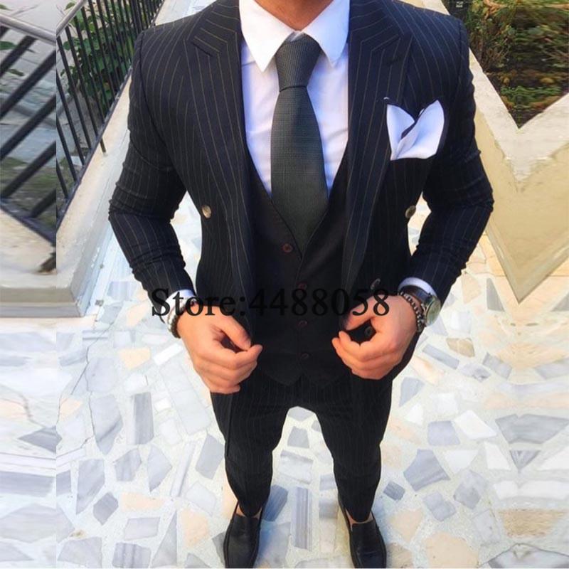 Men's Suits & Blazers Latest Coat Pant Designs 2021 3 Pieces Men Slim Fit Trajes De Hombre Wedding Groom For Navy Blue Man Suit, Model 11
Men's Suits & Blazers Latest Coat Pant Designs 2021 3 Pieces Men Slim Fit Trajes De Hombre Wedding Groom For Navy Blue Man Suit, Model 11
