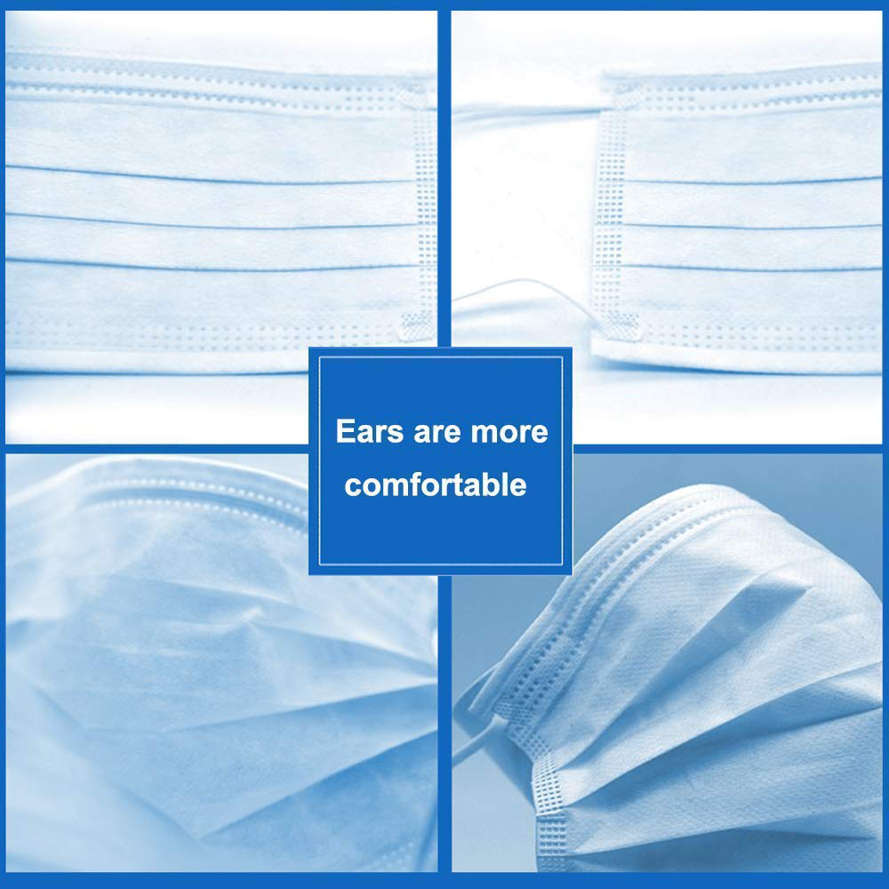 Stock! 100 Pieces of Disposable Masks 3 Layers of Dust Masks Face Protection Mask Mask Set Dust Masks Blue
Stock! 100 Pieces of Disposable Masks 3 Layers of Dust Masks Face Protection Mask Mask Set Dust Masks Blue