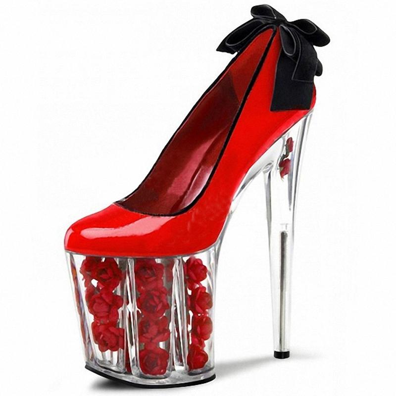 Stiletto Woman Pumps Ultrahigh Crystal Rose 20cm Super High Waterproof Platform Large 34-46 Hollow Shoes Shallow Mouth Dress, Red
Stiletto Woman Pumps Ultrahigh Crystal Rose 20cm Super High Waterproof Platform Large 34-46 Hollow Shoes Shallow Mouth Dress, Red
