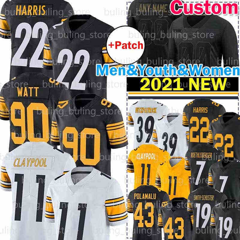 22 Najee Harris Jersey T.J. Watt Chase Claypool Football Troy Polamalu Ben Roethlisberger Bettis PittsburghSteelersMinkah Fitzpatrick JuJu Smith-Schuster, Men jersey
22 Najee Harris Jersey T.J. Watt Chase Claypool Football Troy Polamalu Ben Roethlisberger Bettis PittsburghSteelersMinkah Fitzpatrick JuJu Smith-Schuster, Men jersey