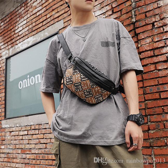 Factory wholesale men handbag street cool rivet chest bag printed leather fashion shoulder bags multifunctional leathers sports purse, Yellow
Factory wholesale men handbag street cool rivet chest bag printed leather fashion shoulder bags multifunctional leathers sports purse, Yellow