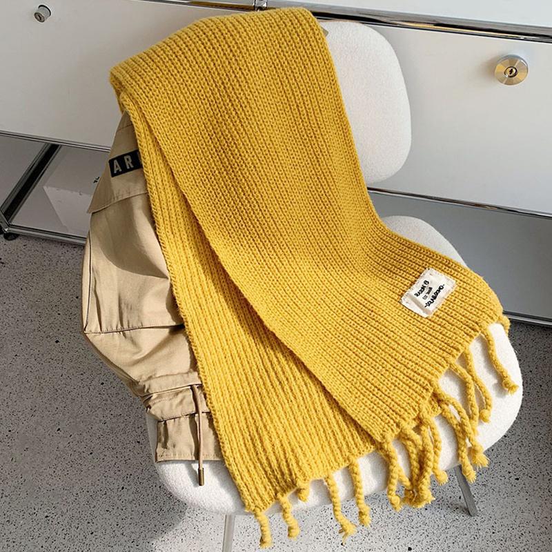 Scarves Winter Warm Scarf Women Solid Knitted Tassel Shawls Korean Fashion Female Thicken Long Pashmina Foulard
Scarves Winter Warm Scarf Women Solid Knitted Tassel Shawls Korean Fashion Female Thicken Long Pashmina Foulard
