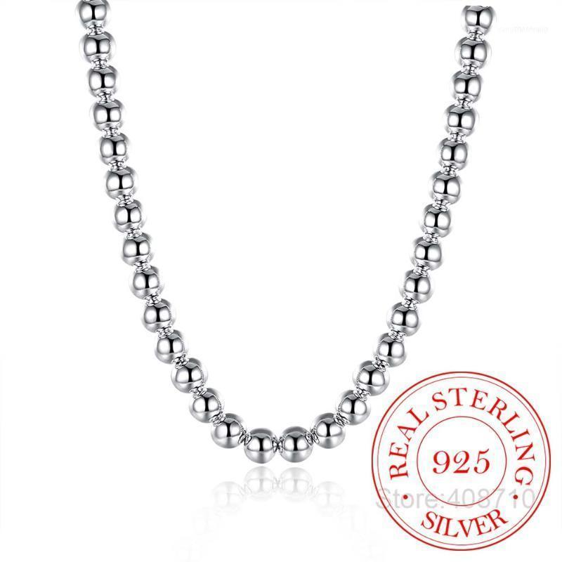 Sterling Silver 4mm/8mm/10mm Smooth Beads Ball Chain Necklace For Women Trendy Wedding Engagement Jewelry Dropship1
Sterling Silver 4mm/8mm/10mm Smooth Beads Ball Chain Necklace For Women Trendy Wedding Engagement Jewelry Dropship1