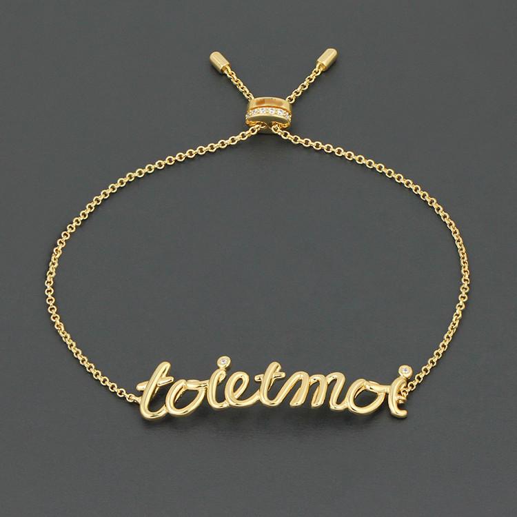 Fashion Simple Letter Bracelet Link Chain Trendy Metal Charm &bangle Gifts For Women Zk45 Bracelets
Fashion Simple Letter Bracelet Link Chain Trendy Metal Charm &bangle Gifts For Women Zk45 Bracelets