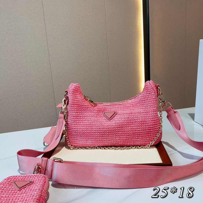Luxury Women Straw Handbags Shoulder Bags 2-pc Nylon Purses Hobos Designer Baguettes Lady Crossbody Chain Bag Triangle Small Totes Top quality, Contact seller
Luxury Women Straw Handbags Shoulder Bags 2-pc Nylon Purses Hobos Designer Baguettes Lady Crossbody Chain Bag Triangle Small Totes Top quality, Contact seller