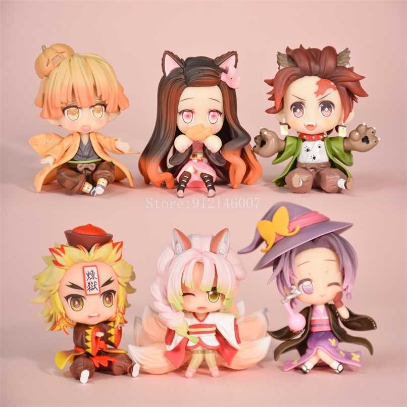 Demon Slayer Anime Figure Kamado Nezuko/Kanroji Mitsuri/Rengoku Kyoujurou/Kochou Shinobu Action Kimetsu no Yaiba Figurine 220118, 8cm no retail box
Demon Slayer Anime Figure Kamado Nezuko/Kanroji Mitsuri/Rengoku Kyoujurou/Kochou Shinobu Action Kimetsu no Yaiba Figurine 220118, 8cm no retail box