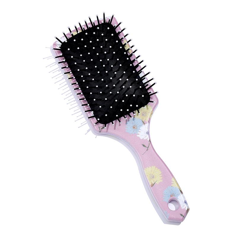 Hair Brushes Fashion Comb Cute Cartoon Fruit Pattern Floral Massage Children Girl Carry Long Mm Anti-knot Brush