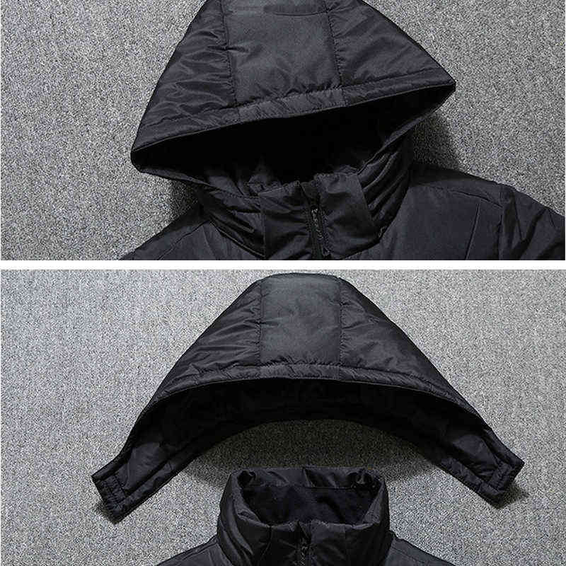 Men's White Duck Down Jacket Winter Warm Hooded Thick Puffer Jacket Coats High Quality Overcoat Down Parka Male Jackets Men 211104