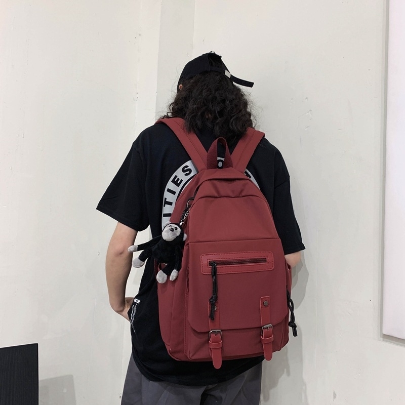 Schoolbag men's Korean version Harajuku ulzzang middle school students' high capacity women's backpack, White
Schoolbag men's Korean version Harajuku ulzzang middle school students' high capacity women's backpack, White