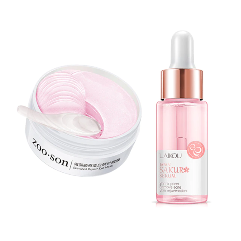 Face Skin Care Set Cherry Blossom Moisturizing Collagen Eye Patches & Whitening Face Serum & Anti-aging Sleep Mask Cream
Face Skin Care Set Cherry Blossom Moisturizing Collagen Eye Patches & Whitening Face Serum & Anti-aging Sleep Mask Cream