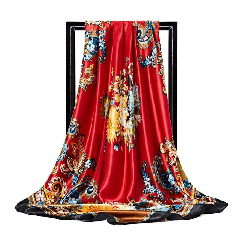 Scarves Fashion Hair Scarf For Women Printed Silk Satin Hijab Scarfs Female Shawl 90*90cm Kerchief Square Shawls Ladies
Scarves Fashion Hair Scarf For Women Printed Silk Satin Hijab Scarfs Female Shawl 90*90cm Kerchief Square Shawls Ladies