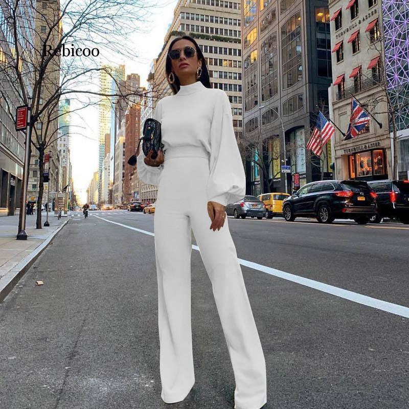 Women Autumn Elegant Fashion Slim Fit Solid Skinny Casual Overalls Office Look Work Lantern Sleeve Mock Neck Jumpsuits, Black
Women Autumn Elegant Fashion Slim Fit Solid Skinny Casual Overalls Office Look Work Lantern Sleeve Mock Neck Jumpsuits, Black