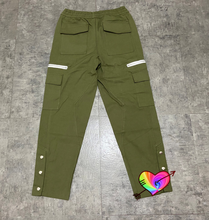 Green Rhude Pants Men Women 1:1 High Quality Multiple Pockets Cargo White Zipper Legs Button TroersJTFY, Black
Green Rhude Pants Men Women 1:1 High Quality Multiple Pockets Cargo White Zipper Legs Button TroersJTFY, Black