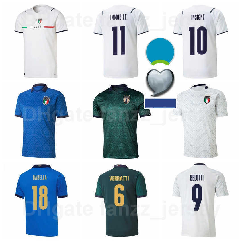20-21 Italy Soccer Jersey National Team 10 INSIGNE 17 IMMOBILE 9 BELOTTI 19 BONUCCI 20 BERNARDESCHI 5 JORGINHO Italia Football Shirt Kits, With patch
20-21 Italy Soccer Jersey National Team 10 INSIGNE 17 IMMOBILE 9 BELOTTI 19 BONUCCI 20 BERNARDESCHI 5 JORGINHO Italia Football Shirt Kits, With patch