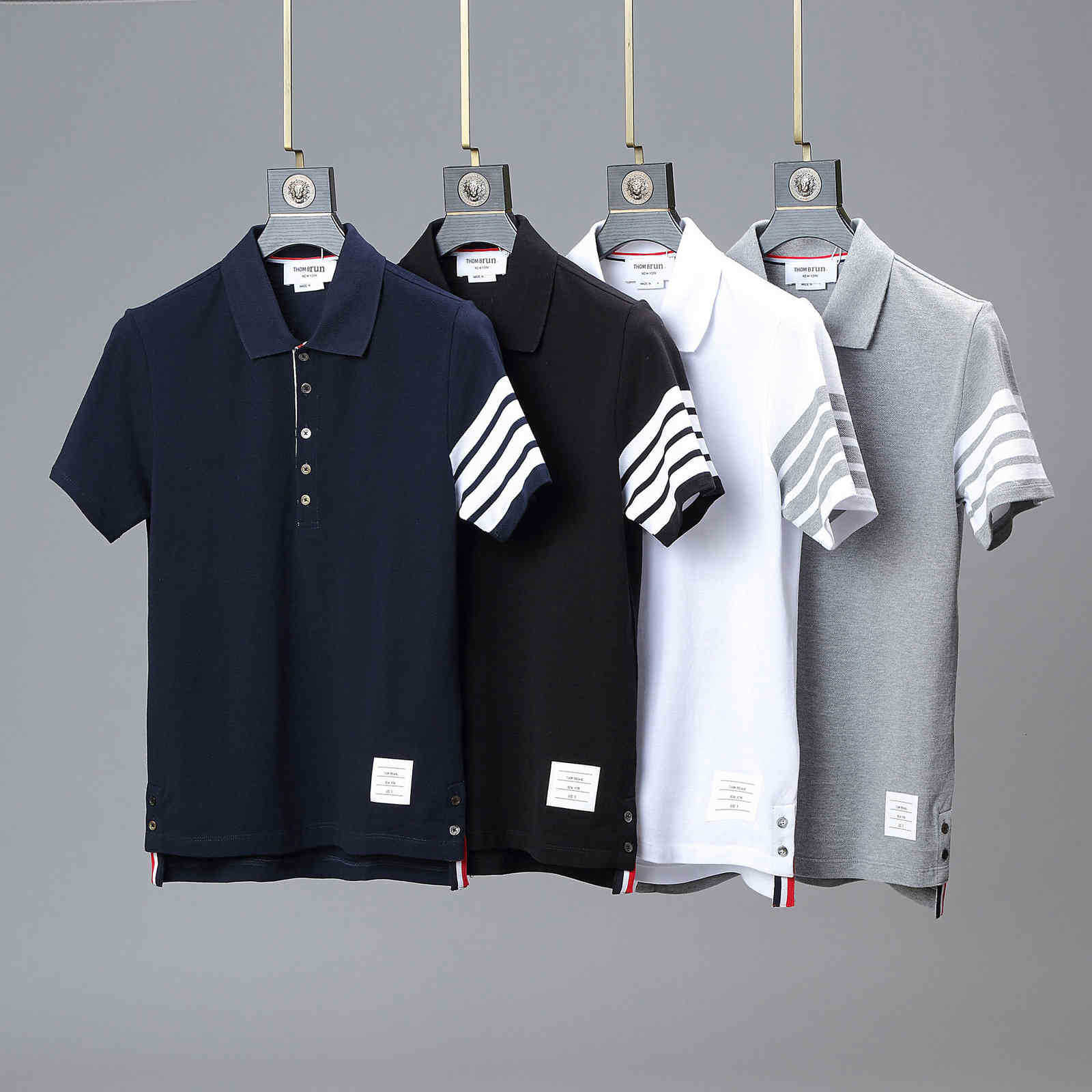 Men's Hoodies & Sweatshirts Brand THOM TB Men Polo Shirt Cotton Slim Striped Short Sleeve Korean Design Women Blouse Couple High Quality, Black
Men's Hoodies & Sweatshirts Brand THOM TB Men Polo Shirt Cotton Slim Striped Short Sleeve Korean Design Women Blouse Couple High Quality, Black