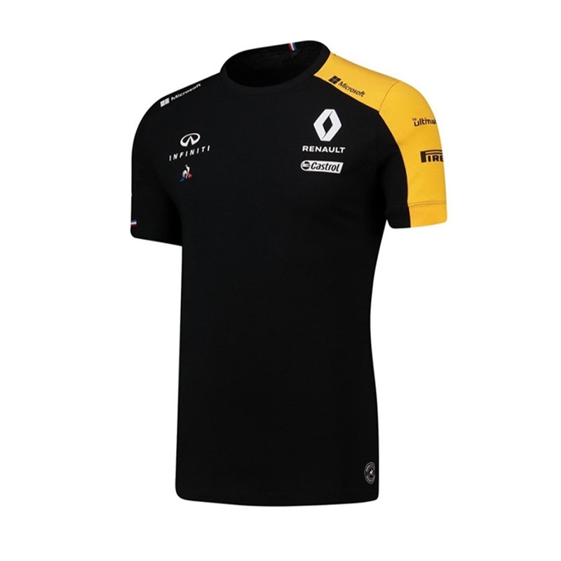 Renault's Soft F1 Racing Suit Black T-shirt Men's Short Sleeve Summer Car Club, White;black
Renault's Soft F1 Racing Suit Black T-shirt Men's Short Sleeve Summer Car Club, White;black