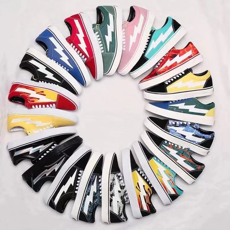 REVENGE x STORM Canvas tennis trainer fashion flat Shoes of the joint lightning little brother work men and women sneakers with box 36-44, Black
REVENGE x STORM Canvas tennis trainer fashion flat Shoes of the joint lightning little brother work men and women sneakers with box 36-44, Black