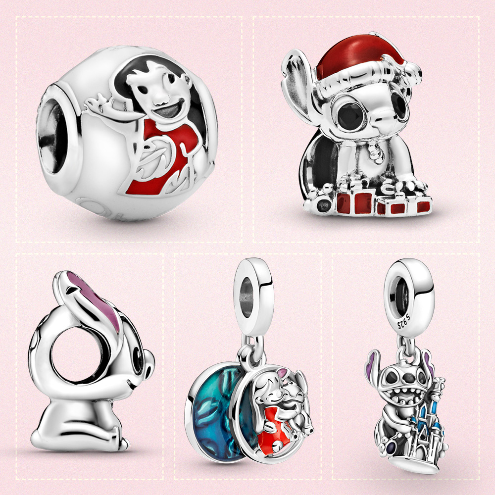 Authentic 925 Sterling Silver Stitch Christmas Charm star baby Fit Pandora Bracelet women fashion jewelry gift With Original Bag, Black
Authentic 925 Sterling Silver Stitch Christmas Charm star baby Fit Pandora Bracelet women fashion jewelry gift With Original Bag, Black