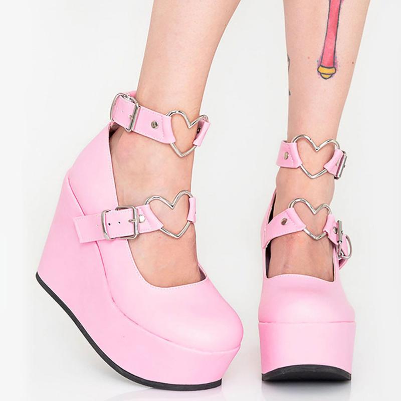 Dress Shoes Brand Sale Sweet Lolita Style Gothic Cosplay Black Pink Cozy Wedges Mary Janes High Heels Pumps Platform Woman Size 43
Dress Shoes Brand Sale Sweet Lolita Style Gothic Cosplay Black Pink Cozy Wedges Mary Janes High Heels Pumps Platform Woman Size 43