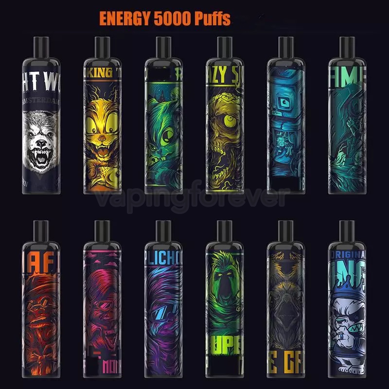 Energy Disposable Device Vapes 5000 Puffs E Cigarette 12ml Mesh Coil Pre-filled Pod Cartridge 850mAh Rechargeable Battery 12 Colors
Energy Disposable Device Vapes 5000 Puffs E Cigarette 12ml Mesh Coil Pre-filled Pod Cartridge 850mAh Rechargeable Battery 12 Colors