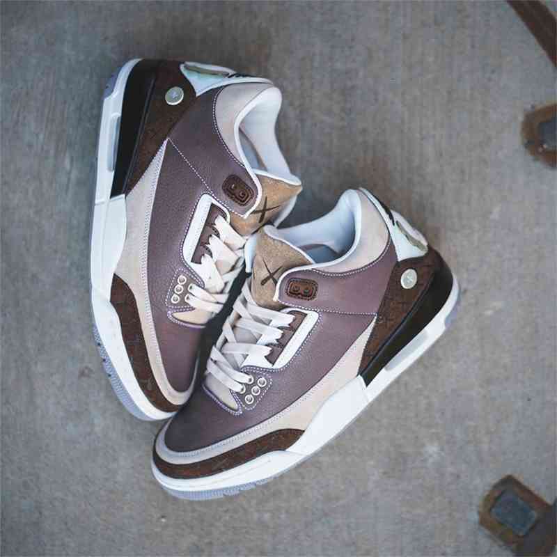 Shoes kaws x 3s men Jumpman 3 Brown White trainers sports sneakers Size US 7-13, 01
Shoes kaws x 3s men Jumpman 3 Brown White trainers sports sneakers Size US 7-13, 01