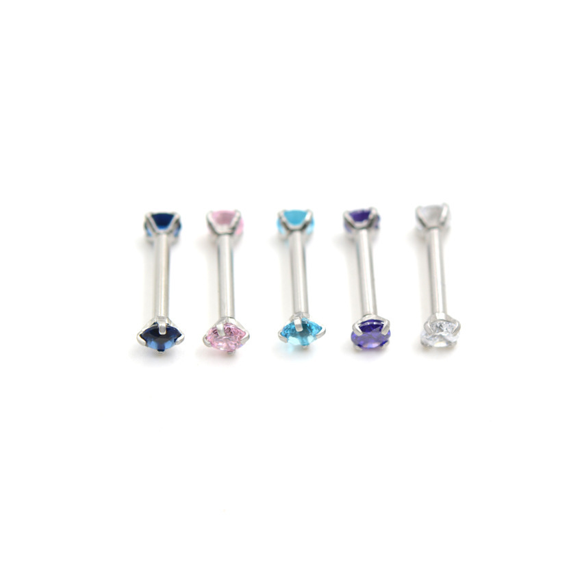 3mm Round Eyebrow Straight Barbell Mixed Colors Zircon Stainless Steel Ring Crystal Lip Stud
3mm Round Eyebrow Straight Barbell Mixed Colors Zircon Stainless Steel Ring Crystal Lip Stud