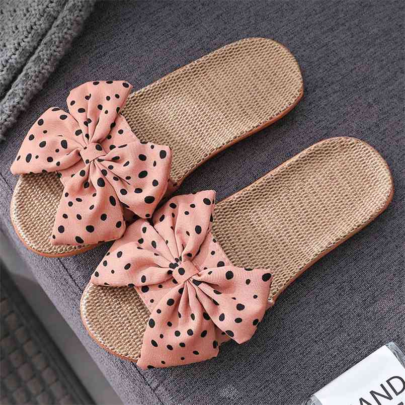Summer Bowknot Linen Slippers Women Japanese Cute Wave Point Home Indoor Shoes Non-Slip Women's 210628, White
Summer Bowknot Linen Slippers Women Japanese Cute Wave Point Home Indoor Shoes Non-Slip Women's 210628, White