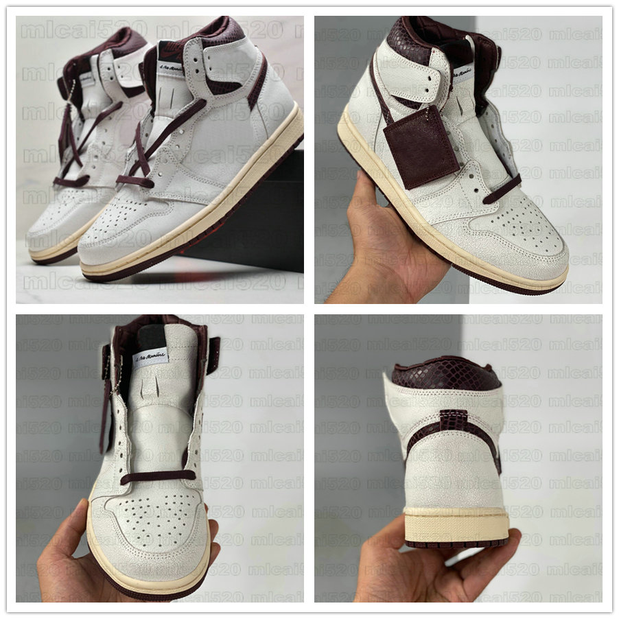 1 x A Ma Maniere Mens Basketball Designer Shoes 1s Sail and Burgundy Trainer Snake Leather Sports Sneaker, Black
1 x A Ma Maniere Mens Basketball Designer Shoes 1s Sail and Burgundy Trainer Snake Leather Sports Sneaker, Black