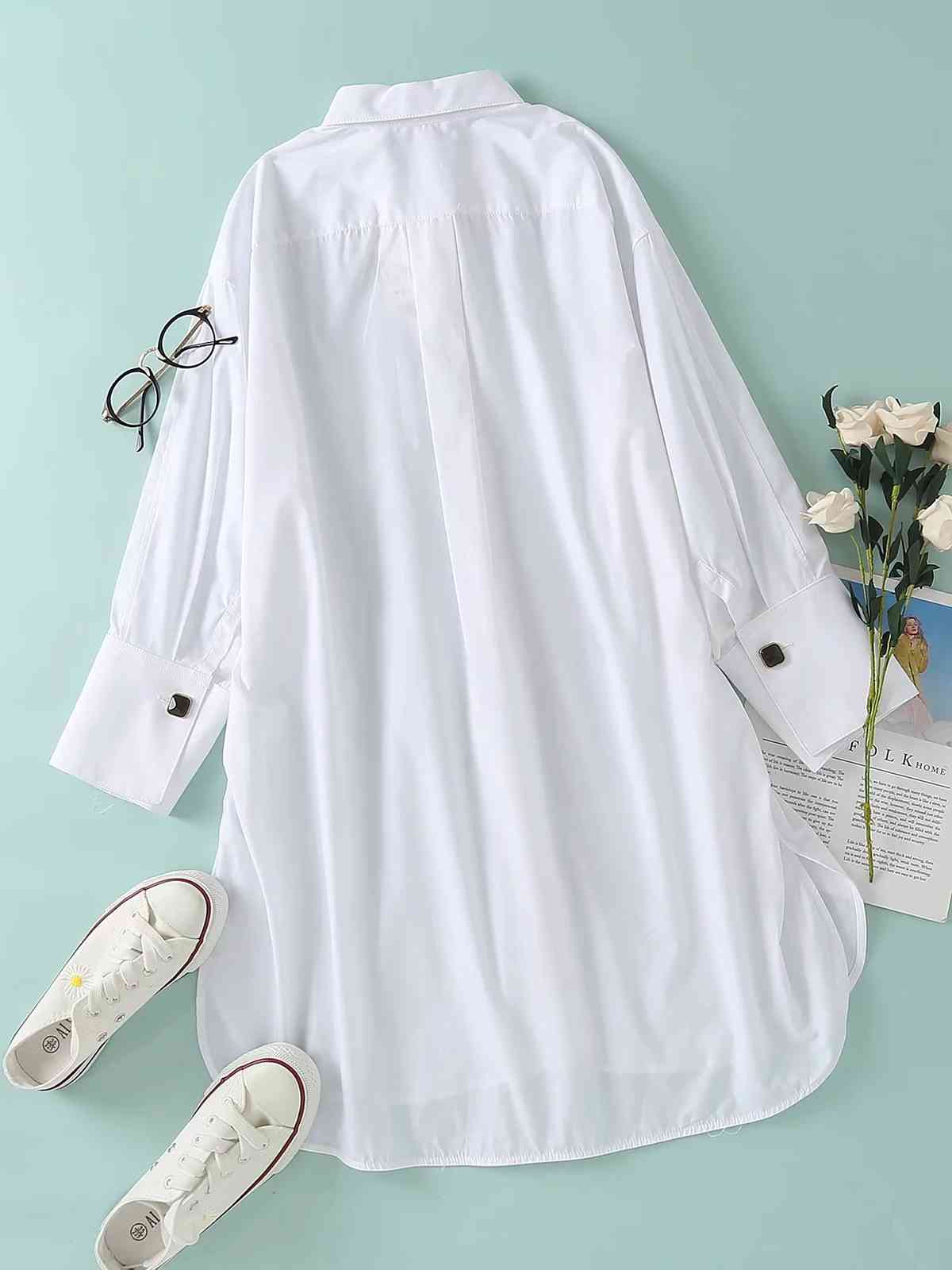 Casual Thin White Single Breasted Women Shirt Summer Long Sleeve Simple Female Blouse Chic Tops For Office Lady Outwear 210521