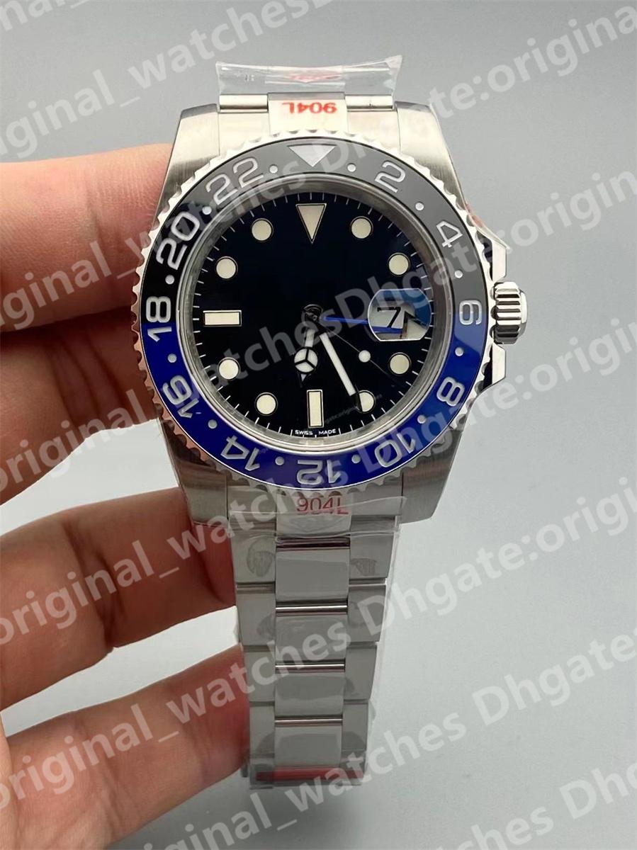 N V11 men's watches 40x13mm GMT 3186 automatic mechanical movement Montre DE Luxe 904L bidirectional ceramic rotating bezel ty, Box
N V11 men's watches 40x13mm GMT 3186 automatic mechanical movement Montre DE Luxe 904L bidirectional ceramic rotating bezel ty, Box