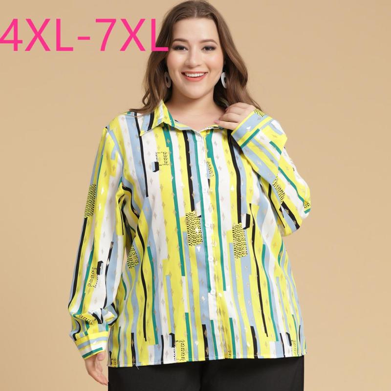 Women's Blouses & Shirts 2021 Spring Autumn Plus Size Blouse For Women Large Loose Casual Long Sleeve Stripe Floral Yellow Shirt 5XL 6XL, As pic
Women's Blouses & Shirts 2021 Spring Autumn Plus Size Blouse For Women Large Loose Casual Long Sleeve Stripe Floral Yellow Shirt 5XL 6XL, As pic