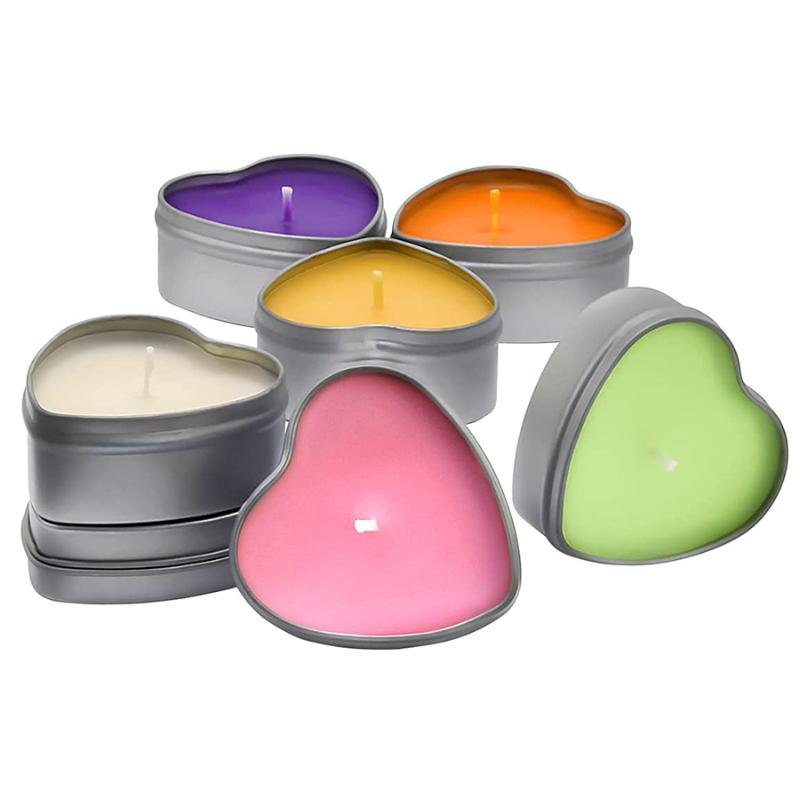 Storage Bottles & Jars 10Pack Empty Heart Shaped Sliver Metal Tins With Clear View Windoe Lid For Candle Makeing Gifts