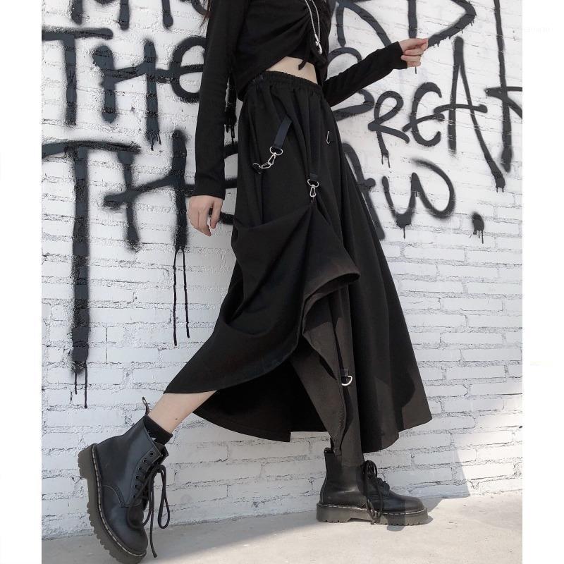 Harajuku Punk Style Skirts Women Fashion 2021 High Waist Splicing Buckle Irregular Gothic Skirt Black Women' Streetwear
Harajuku Punk Style Skirts Women Fashion 2021 High Waist Splicing Buckle Irregular Gothic Skirt Black Women' Streetwear