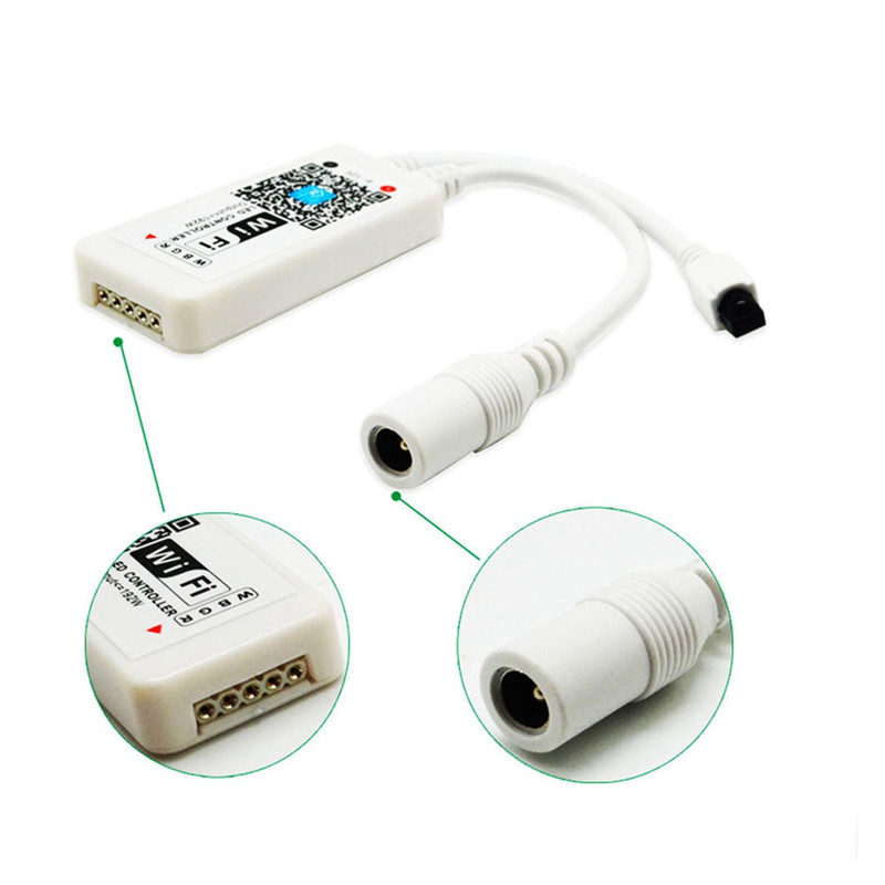 24Keys Mini Wifi RGB RGBW Led Controller Music And Timer Mode Wifi-Wireless Phone IOS Android APP Remote For SMD 3528 5050 Leds