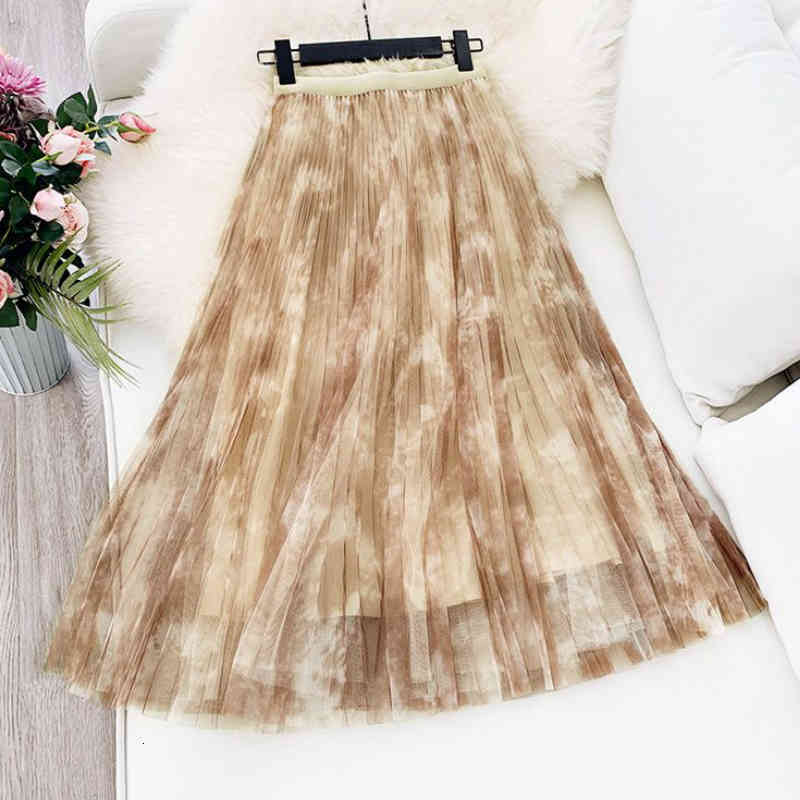 Casual Dresses Spring Elegant Ink Dying Pleated A-ling Maxi Long Tulle Skirts Lush Gradient Printing Ankle Mesh Green Blue E20I, Khaki
Casual Dresses Spring Elegant Ink Dying Pleated A-ling Maxi Long Tulle Skirts Lush Gradient Printing Ankle Mesh Green Blue E20I, Khaki