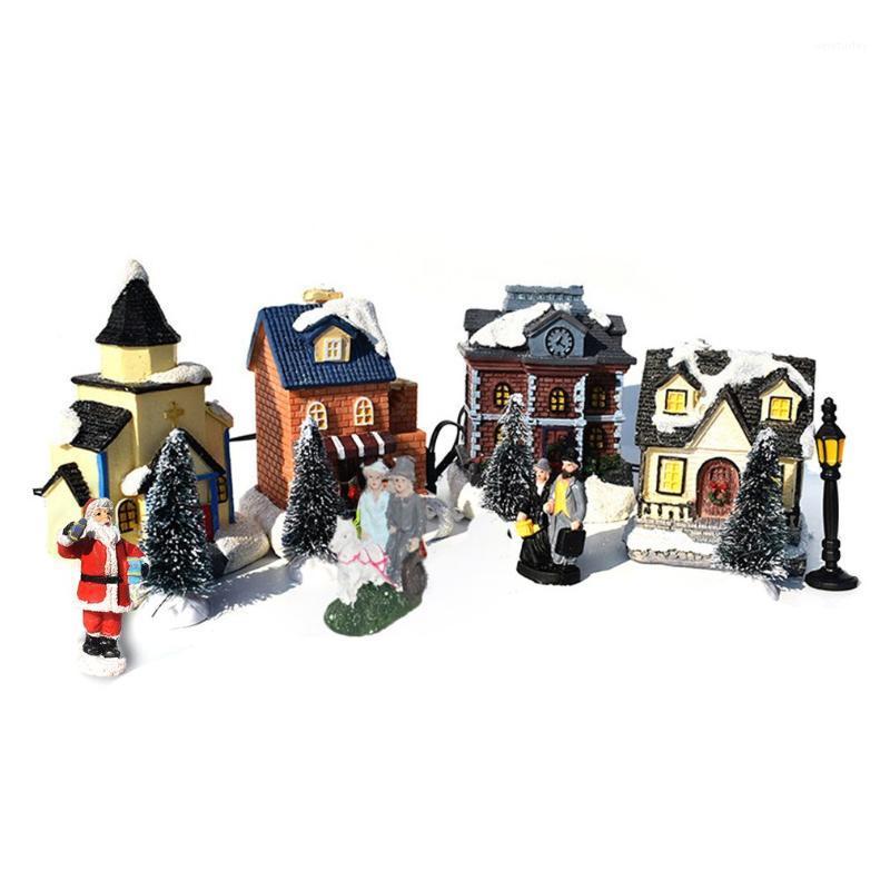 Party Decoration Christmas Village Houses Set 10 Pieces Decorations LED Lights Town Scene Desktop Ornaments Buildings Landscape Decor
Party Decoration Christmas Village Houses Set 10 Pieces Decorations LED Lights Town Scene Desktop Ornaments Buildings Landscape Decor